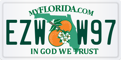 FL license plate EZWW97