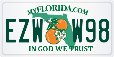 FL license plate EZWW98