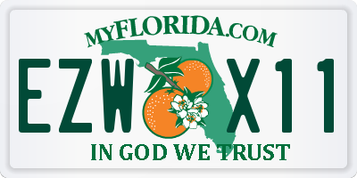 FL license plate EZWX11