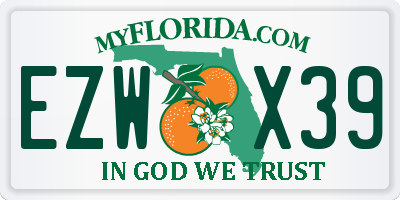 FL license plate EZWX39