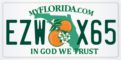 FL license plate EZWX65