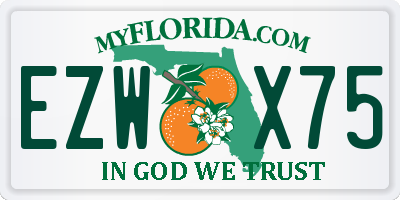 FL license plate EZWX75