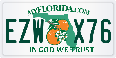 FL license plate EZWX76