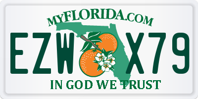 FL license plate EZWX79