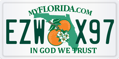 FL license plate EZWX97