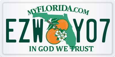 FL license plate EZWY07