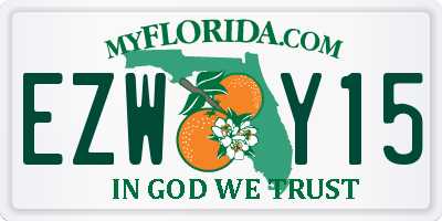 FL license plate EZWY15