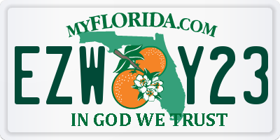 FL license plate EZWY23