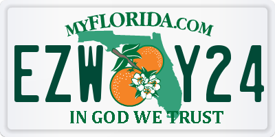 FL license plate EZWY24