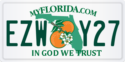 FL license plate EZWY27