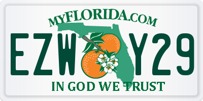 FL license plate EZWY29