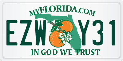 FL license plate EZWY31