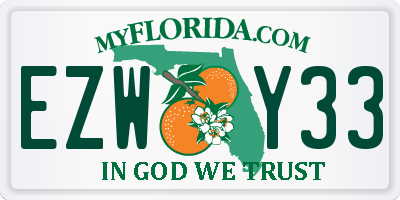 FL license plate EZWY33