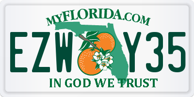 FL license plate EZWY35