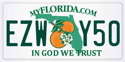 FL license plate EZWY50