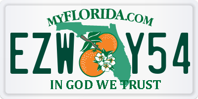 FL license plate EZWY54