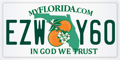 FL license plate EZWY60