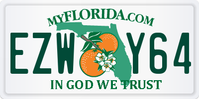 FL license plate EZWY64