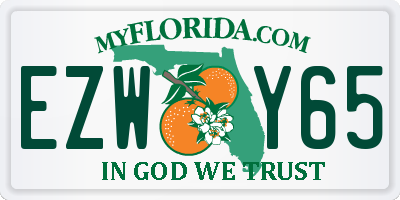 FL license plate EZWY65