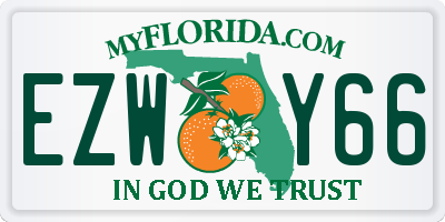 FL license plate EZWY66