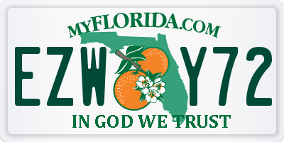 FL license plate EZWY72