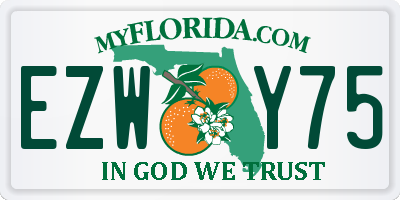 FL license plate EZWY75