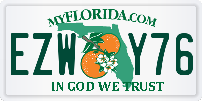 FL license plate EZWY76