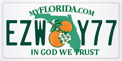 FL license plate EZWY77