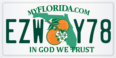 FL license plate EZWY78