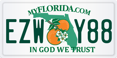 FL license plate EZWY88