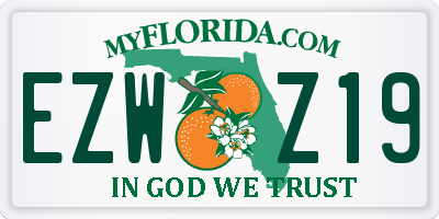 FL license plate EZWZ19