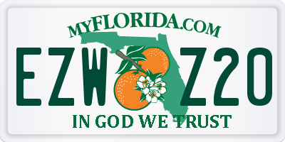 FL license plate EZWZ20