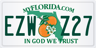 FL license plate EZWZ27