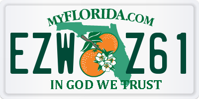 FL license plate EZWZ61