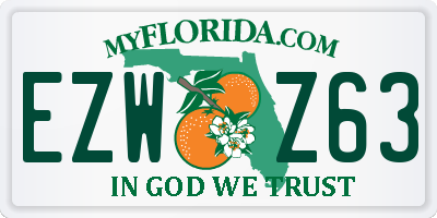 FL license plate EZWZ63