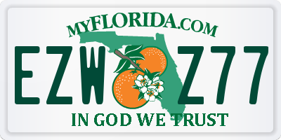 FL license plate EZWZ77