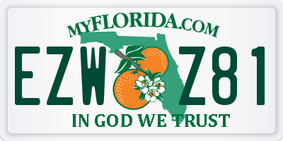 FL license plate EZWZ81