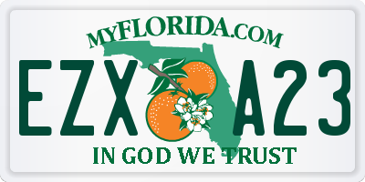 FL license plate EZXA23