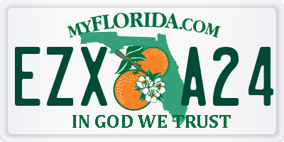 FL license plate EZXA24