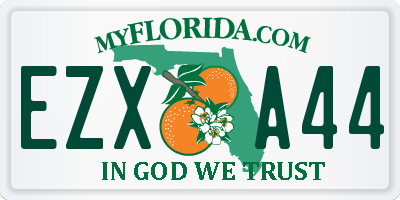 FL license plate EZXA44