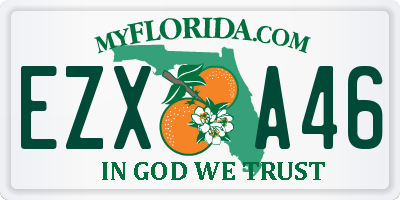 FL license plate EZXA46