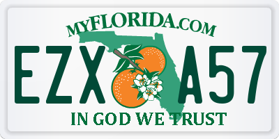 FL license plate EZXA57