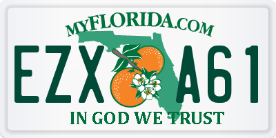 FL license plate EZXA61