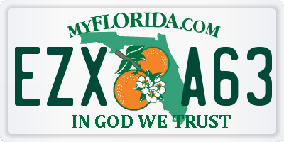 FL license plate EZXA63