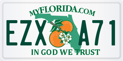 FL license plate EZXA71