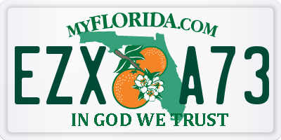 FL license plate EZXA73