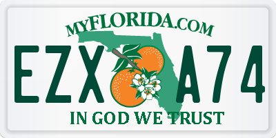 FL license plate EZXA74