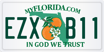 FL license plate EZXB11