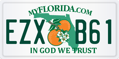 FL license plate EZXB61