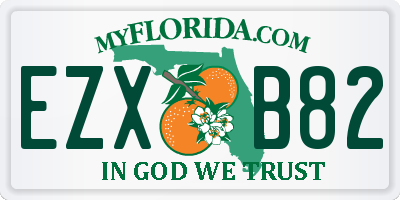 FL license plate EZXB82